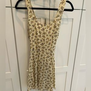 Floral Keds Criss cross open back summer dress